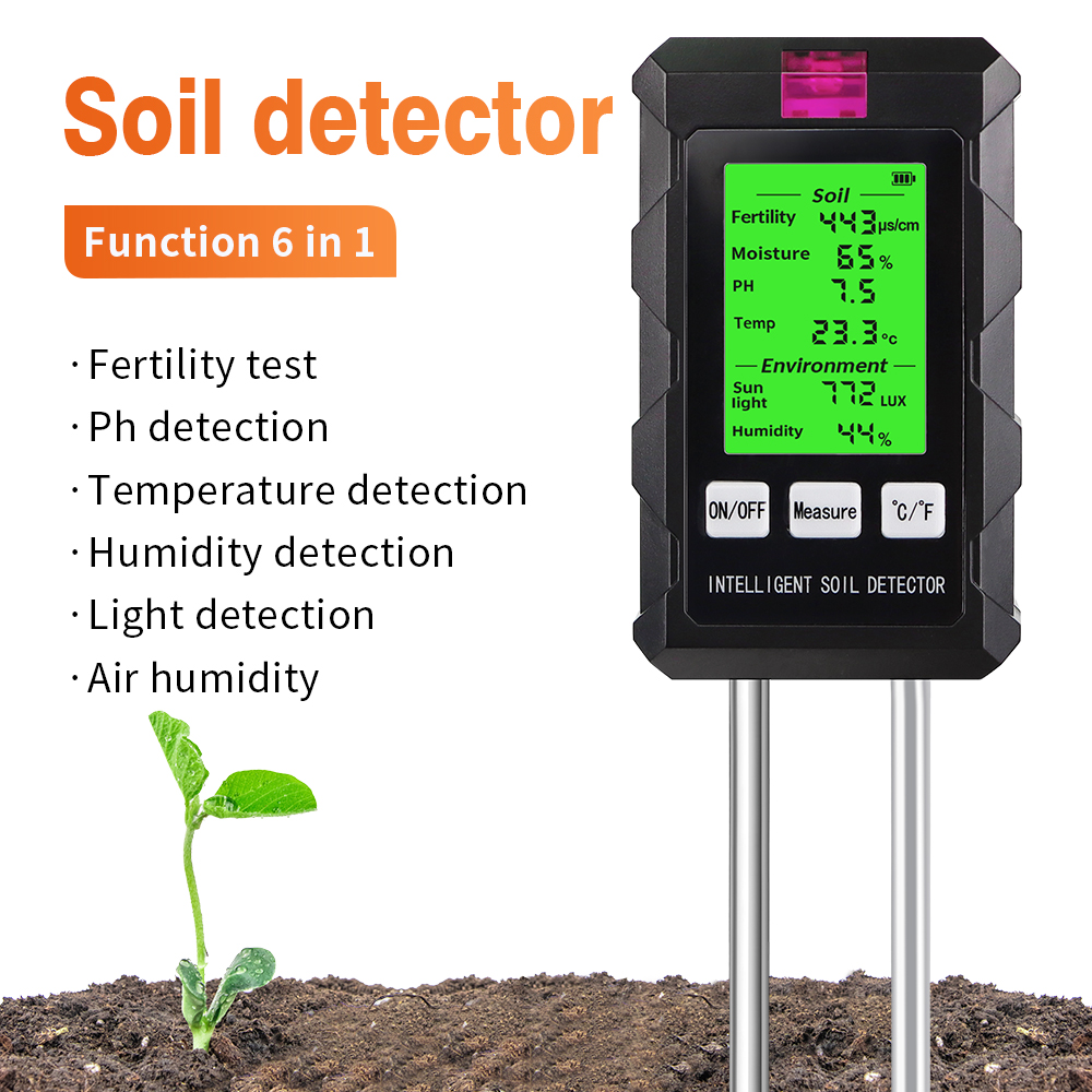 6 in 1 Digital Soil Tester Mul - огляд і ціна Ph Meter Digital Water Tester