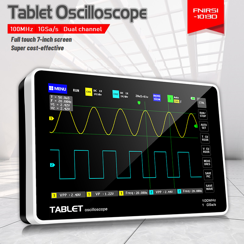 FNIRSI 1013D Dual Channel Tabl - огляд і ціна Fnirsi Digital Oscilloscope Handheld